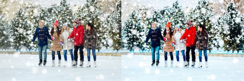 10 x Ice Skate Lightroom Presets 10个冬季滑冰LR预设