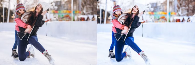 10 x Ice Skate Lightroom Presets 10个冬季滑冰LR预设