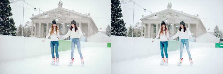 10 x Ice Skate Lightroom Presets 10个冬季滑冰LR预设