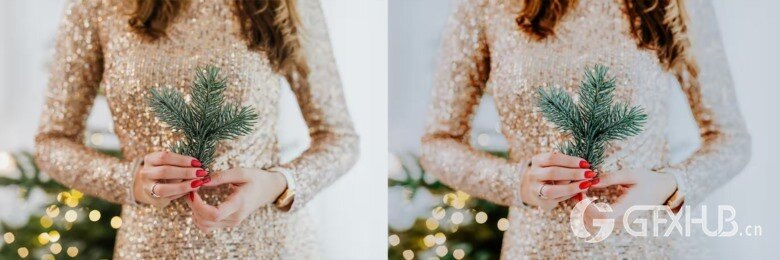 10 x Golden Christmas Lightroom Presets 10 个金色圣诞Lightroom预设