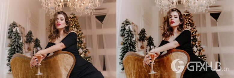 10 x Golden Christmas Lightroom Presets 10 个金色圣诞Lightroom预设