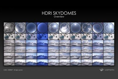 高动态HDRi全景天空 Vizpark – HDRI Skydomes I