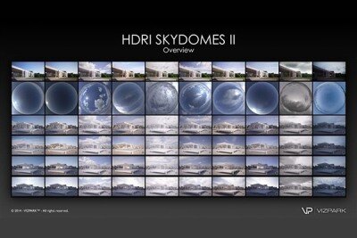 高动态HDRi全景天空 Vizpark – HDRI Skydomes II