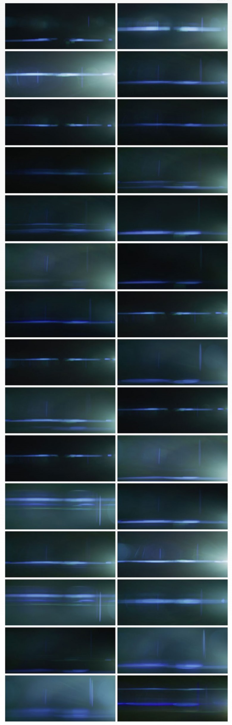 变形光学镜头蓝色条纹光晕耀斑4K视频 Lens Distortions - Cineovision Anamorphic