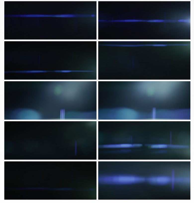 变形光学镜头蓝色条纹光晕耀斑4K视频 Lens Distortions - Cineovision Anamorphic