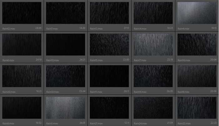 25组下雨场景雨水效果4K视频素材 Lens Distortions - Rain 4K