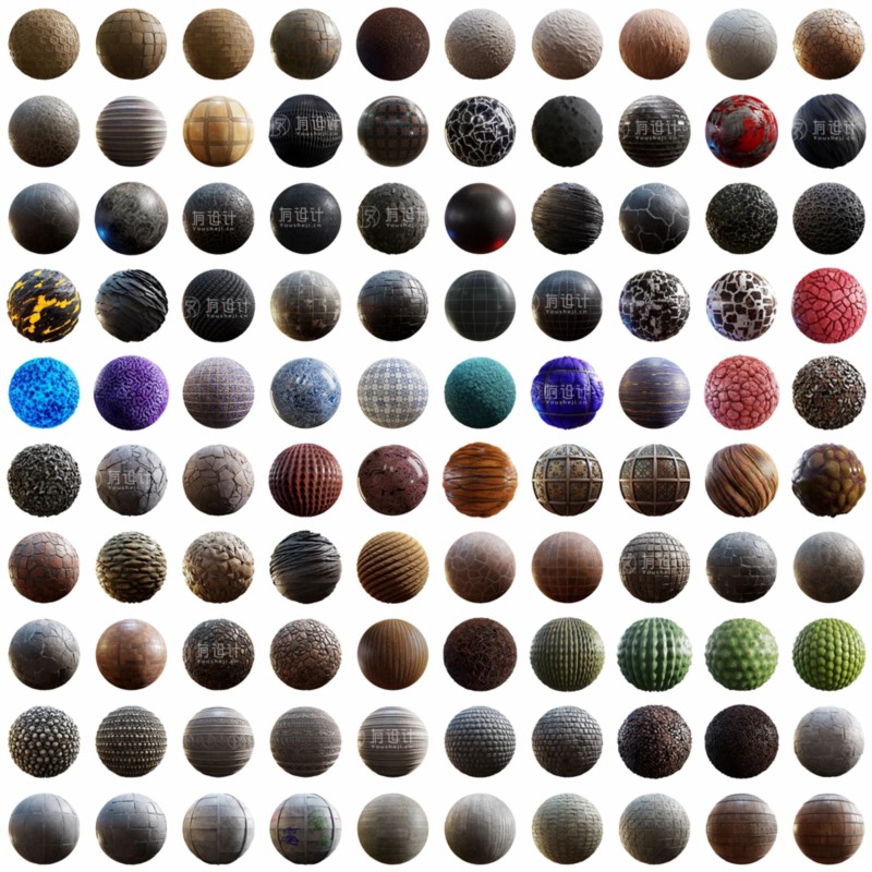 400组全新PBR贴图+材质预设合集 CGAxis – Physical 8 – XXL PBR Textures Collection