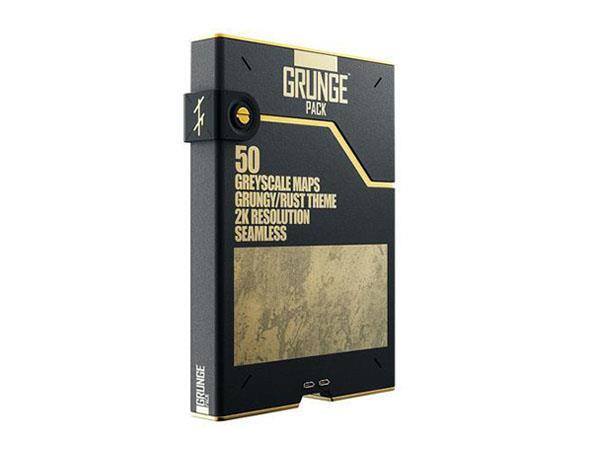 50张灰度污垢高光遮罩贴图 The french monkey – Grunge Pack