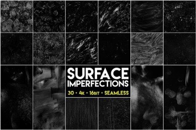 30个表面缺陷高光遮罩贴图 Gumroad – Pwnisher’s Surface Imperfections Vol.1