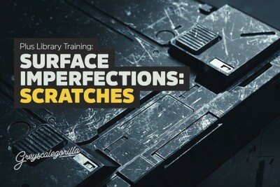 50种表面缺陷划痕高分辨率高光遮罩贴图 Greyscalegorilla – Surface Imperfections Scratches Maps