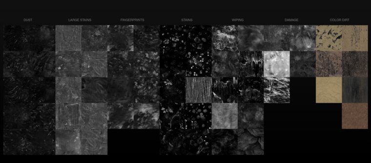 4K污垢灰尘指纹高光遮罩贴图 Mastering CGI - Surface Collection 2.0