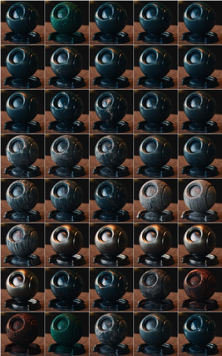 表面污垢缺陷高光遮罩贴图 Gumroad - Imperfections for Texture and Look Dev