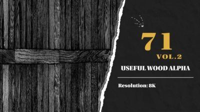 71张高品质8K木板Alpha贴图 ArtStation – 71 High Quality (8K) Useful Wood Stencil Imperfection vol.2