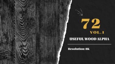 72张高品质8K木板Alpha贴图 72 High Quality (8K) Useful Wood Stencil Imperfection vol.1
