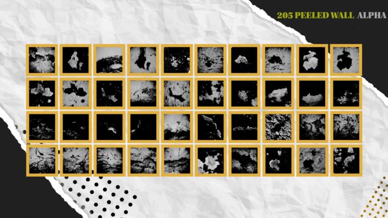 Artstation - MEGA PACK - 648 High Quality Useful Stencil Imperfection (9 Categories) vol.3