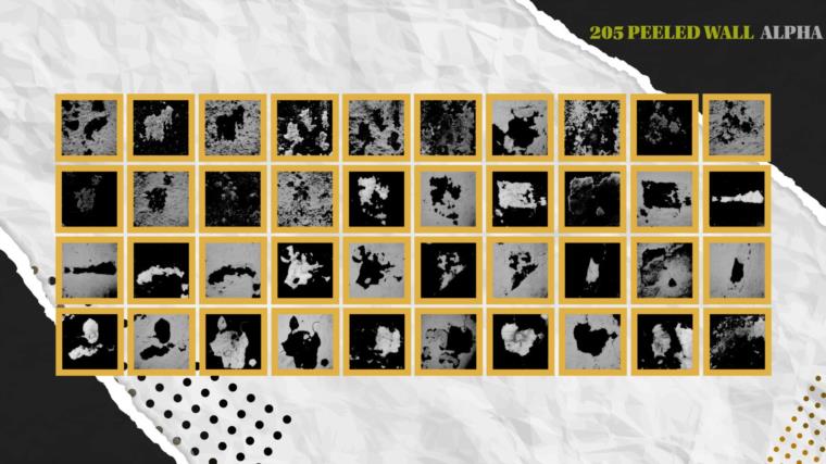Artstation - MEGA PACK - 648 High Quality Useful Stencil Imperfection (9 Categories) vol.3