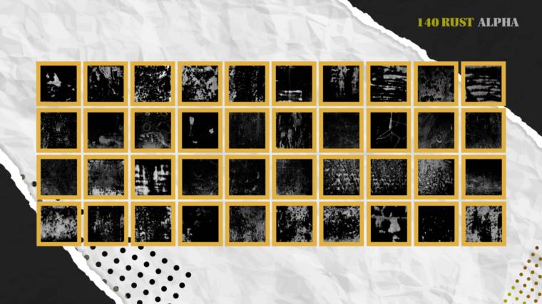 Artstation - MEGA PACK - 648 High Quality Useful Stencil Imperfection (9 Categories) vol.3