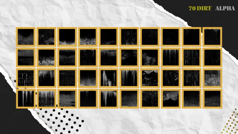 Artstation - MEGA PACK - 648 High Quality Useful Stencil Imperfection (9 Categories) vol.3
