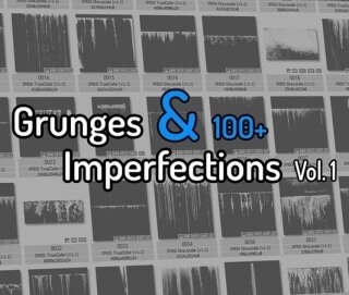 100个表面缺陷高光遮罩贴图 ArtStation – 100 Grunge and Surface Imperfections Vol.1