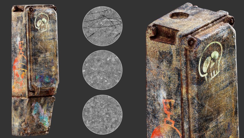 100个实用缺陷高光遮罩贴图 ArtStation - MEGA PACK 100 Practical and useful Stencil imperfection VOL 4