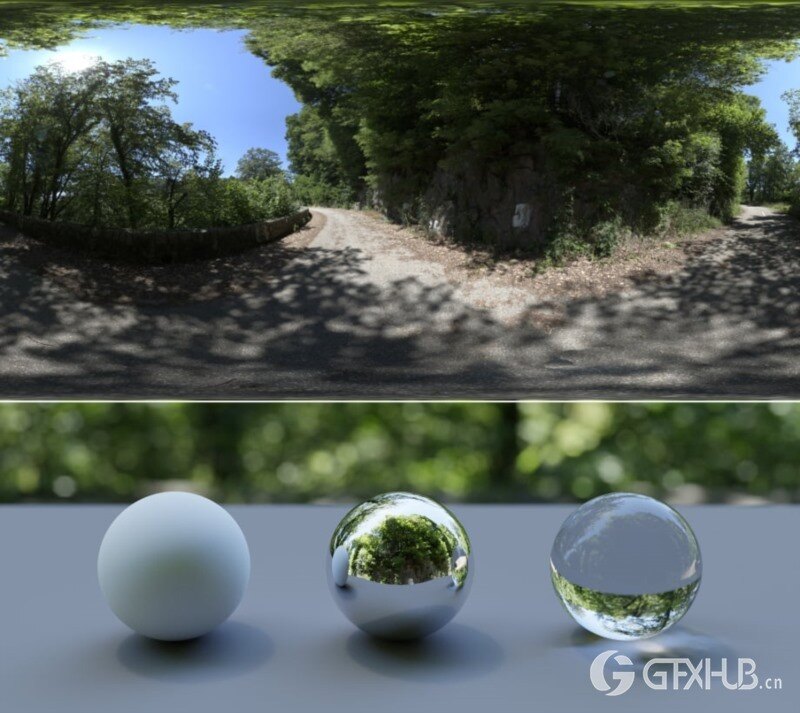 3个HDRI全景天空贴图16K Gumroad - HDRI Albtal 01-03
