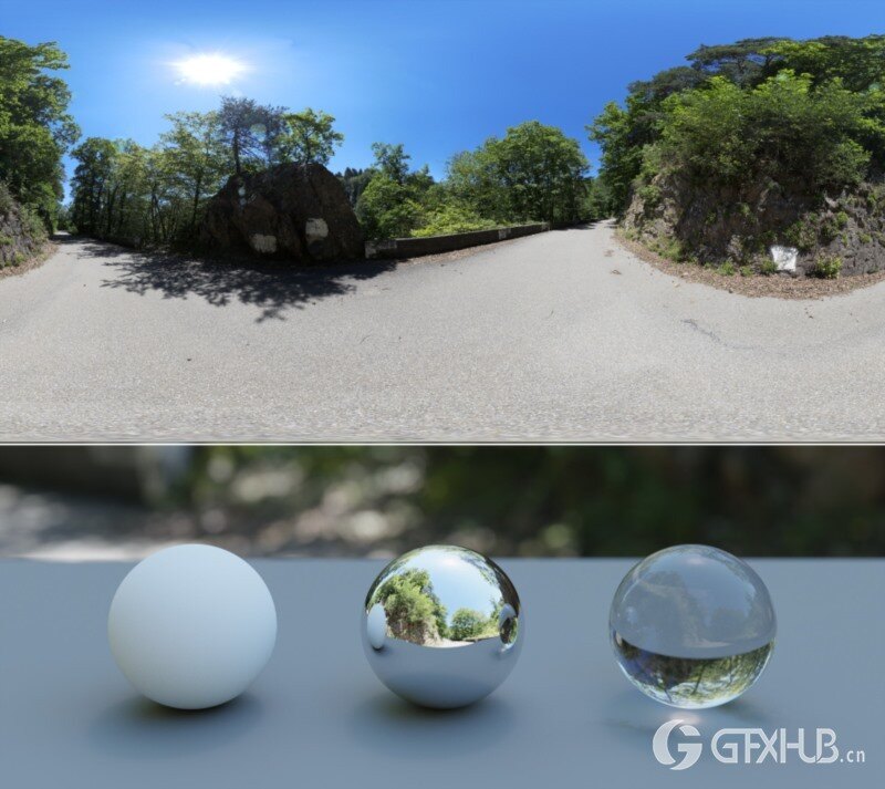 3个HDRI全景天空贴图16K Gumroad - HDRI Albtal 01-03