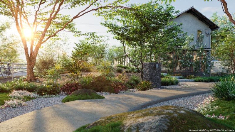 89种现代日本花园树木、灌木、藤本植物3D模型 Bundle 17 Modern Janapese Garden