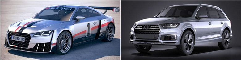 Audi 奥迪汽车系列车型49辆3D模型合辑（MAX FBX OBJ）