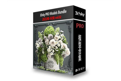 3DSky Pro 2022年2月3D模型合辑第2卷 | 102套 | 6.77GB