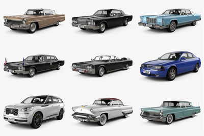 Lincoln林肯汽车15辆3D模型合辑 (MAX\FBX\OBJ) 2.1GB