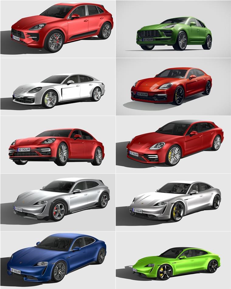 Porsche保时捷汽车系列车型3D模型合辑64辆(MAXFBXOBJ) 7.93GB