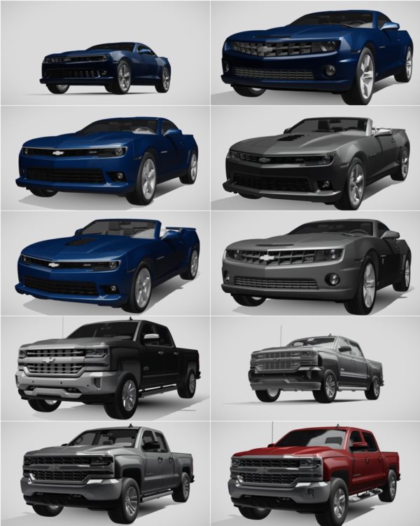 1014辆汽车3D模型合集 Sketchfab – 1014 Car 3D Models (BLEND | FBX) 65GB
