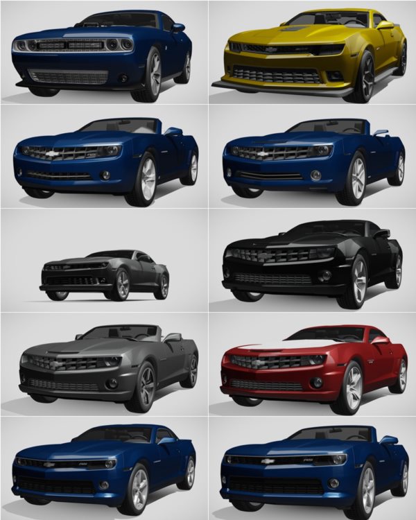 1014辆汽车3D模型合集 Sketchfab – 1014 Car 3D Models (BLEND | FBX) 65GB