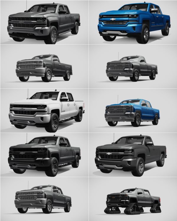 1014辆汽车3D模型合集 Sketchfab – 1014 Car 3D Models (BLEND | FBX) 65GB