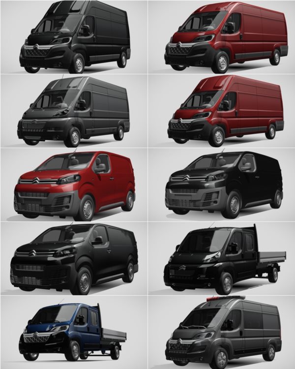 1014辆汽车3D模型合集 Sketchfab – 1014 Car 3D Models (BLEND | FBX) 65GB