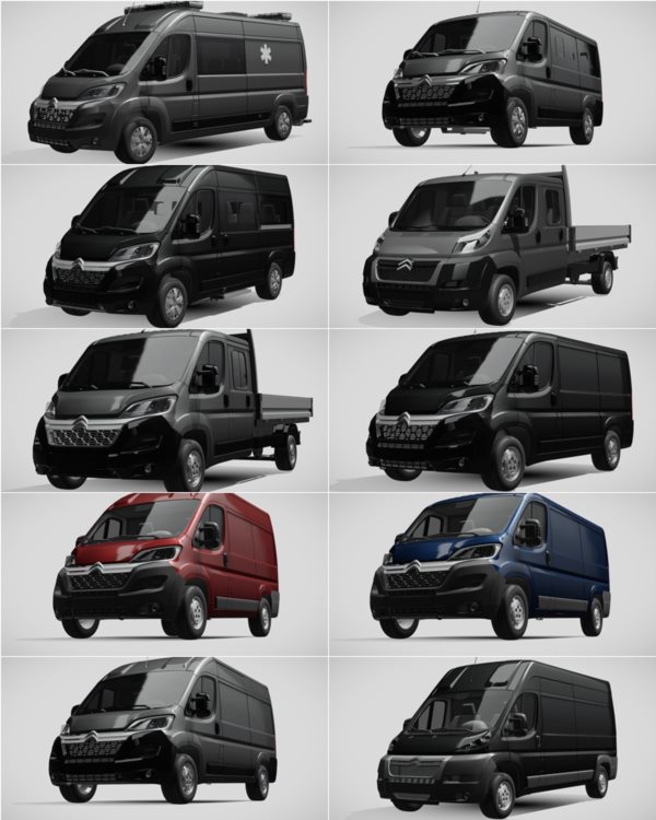 1014辆汽车3D模型合集 Sketchfab – 1014 Car 3D Models (BLEND | FBX) 65GB