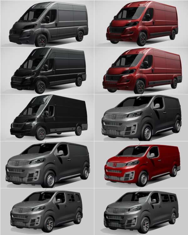 1014辆汽车3D模型合集 Sketchfab – 1014 Car 3D Models (BLEND | FBX) 65GB