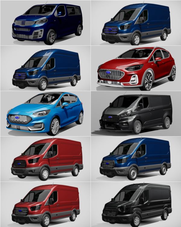 1014辆汽车3D模型合集 Sketchfab – 1014 Car 3D Models (BLEND | FBX) 65GB