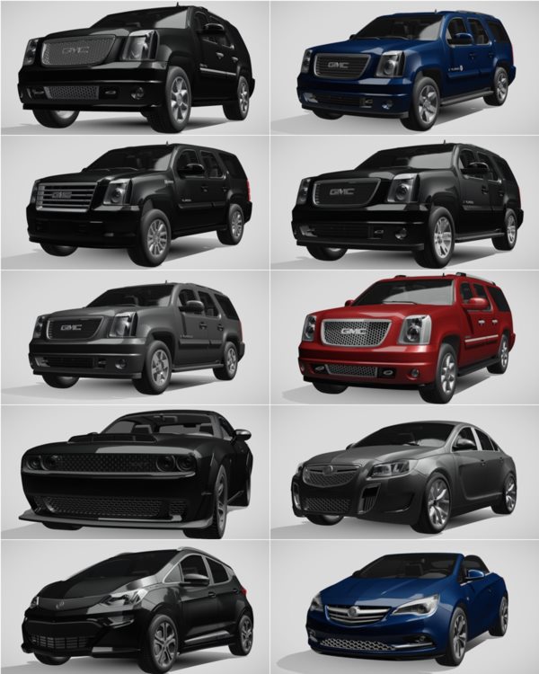1014辆汽车3D模型合集 Sketchfab – 1014 Car 3D Models (BLEND | FBX) 65GB