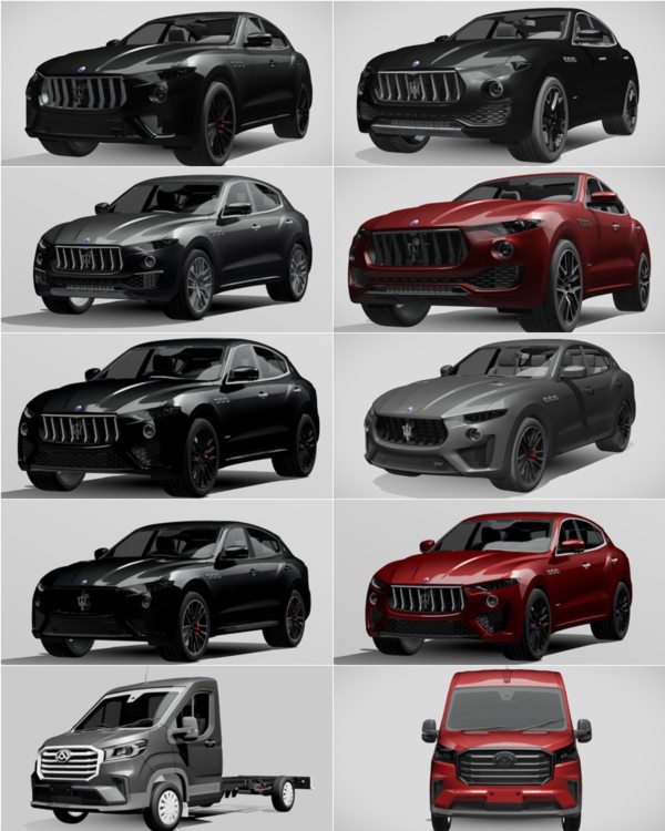 1014辆汽车3D模型合集 Sketchfab – 1014 Car 3D Models (BLEND | FBX) 65GB