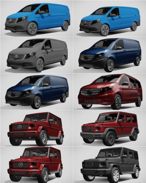 1014辆汽车3D模型合集 Sketchfab – 1014 Car 3D Models (BLEND | FBX) 65GB