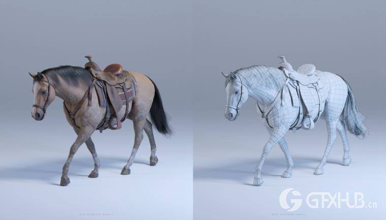 狂野西部系列 | 角色/武器/马匹/建筑物 Big Medium Small – Wild West Collection BUNDLE