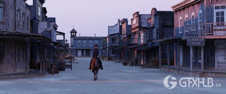 狂野西部系列 | 角色/武器/马匹/建筑物 Big Medium Small – Wild West Collection BUNDLE