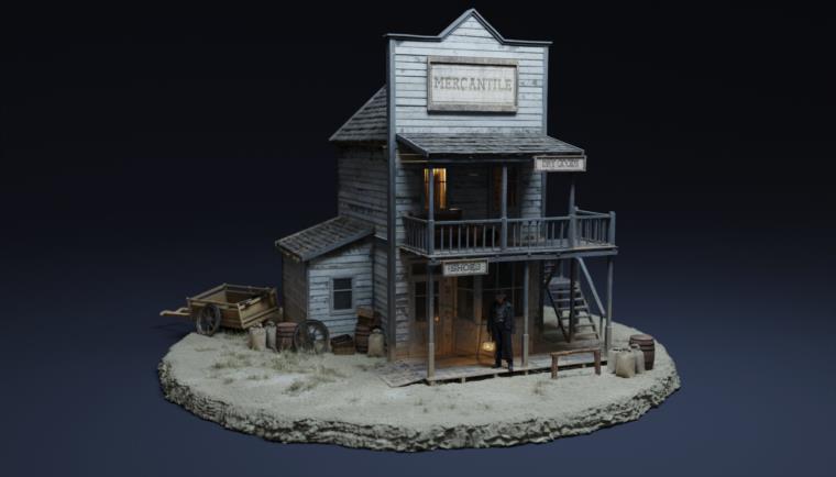 狂野西部系列 | 角色/武器/马匹/建筑物 Big Medium Small – Wild West Collection BUNDLE