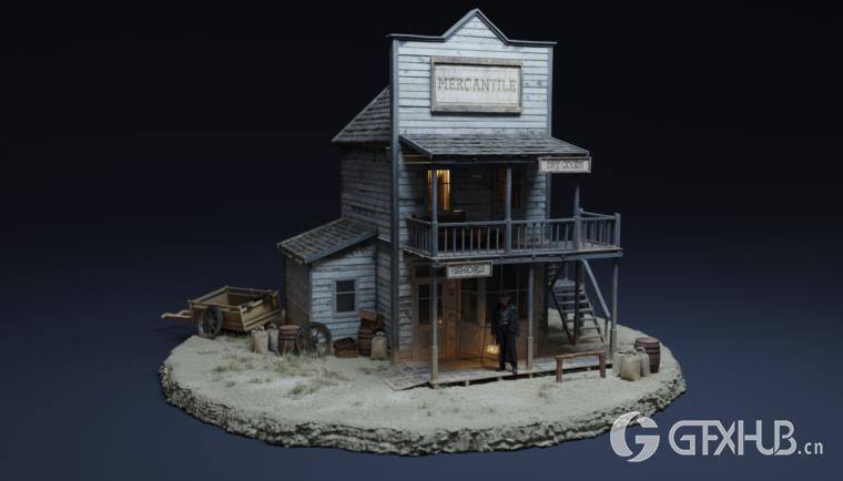 狂野西部系列 | 角色/武器/马匹/建筑物 Big Medium Small – Wild West Collection BUNDLE