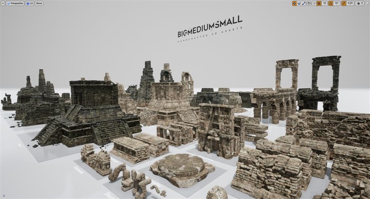失落之城古代遗迹3D模型 Big Medium Small – The Lost City