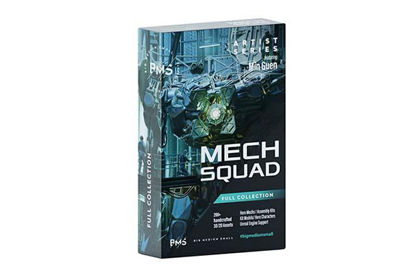 200多个人物角色科幻机甲零件3D模型 Big Medium Small - Mech Squad 3D Collection