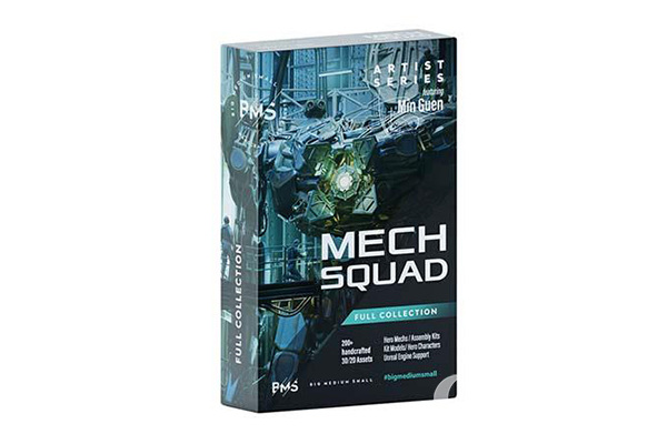 200多个人物角色科幻机甲零件3D模型 Big Medium Small - Mech Squad 3D Collection