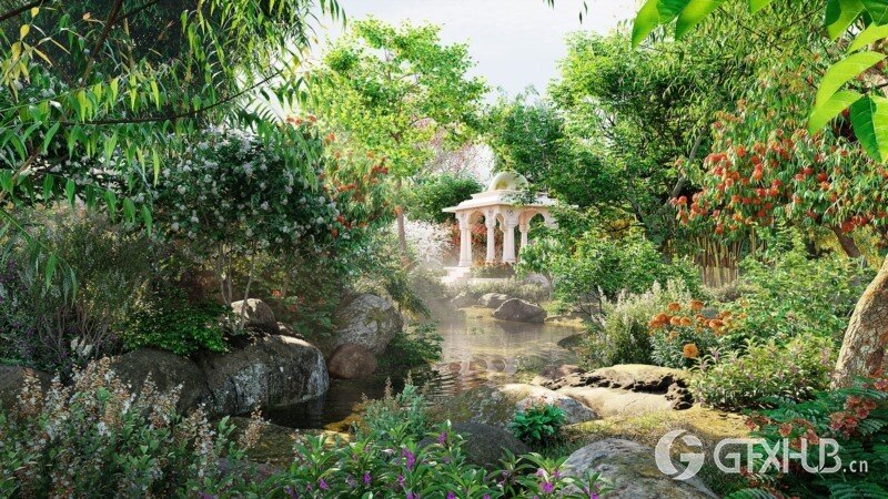 78种印度植物树木和灌木3D模型 Bundle 36 Indian Plants