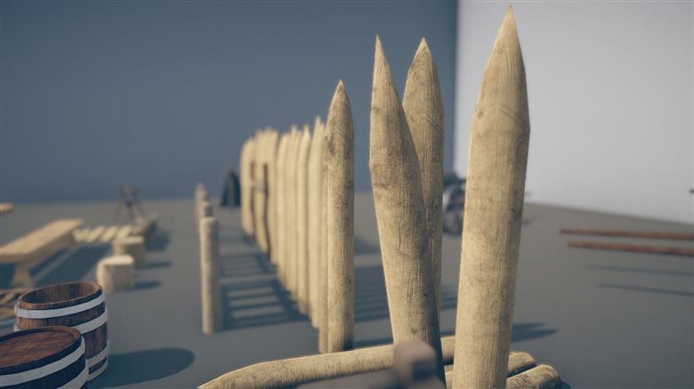 中世纪道具 Medieval Props – Mega Pack Low-poly 3D Models